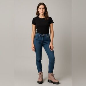 2298- Dr. Martens Combat Boots Women’s Size 9 / Men’s Size 10 Leather No Box